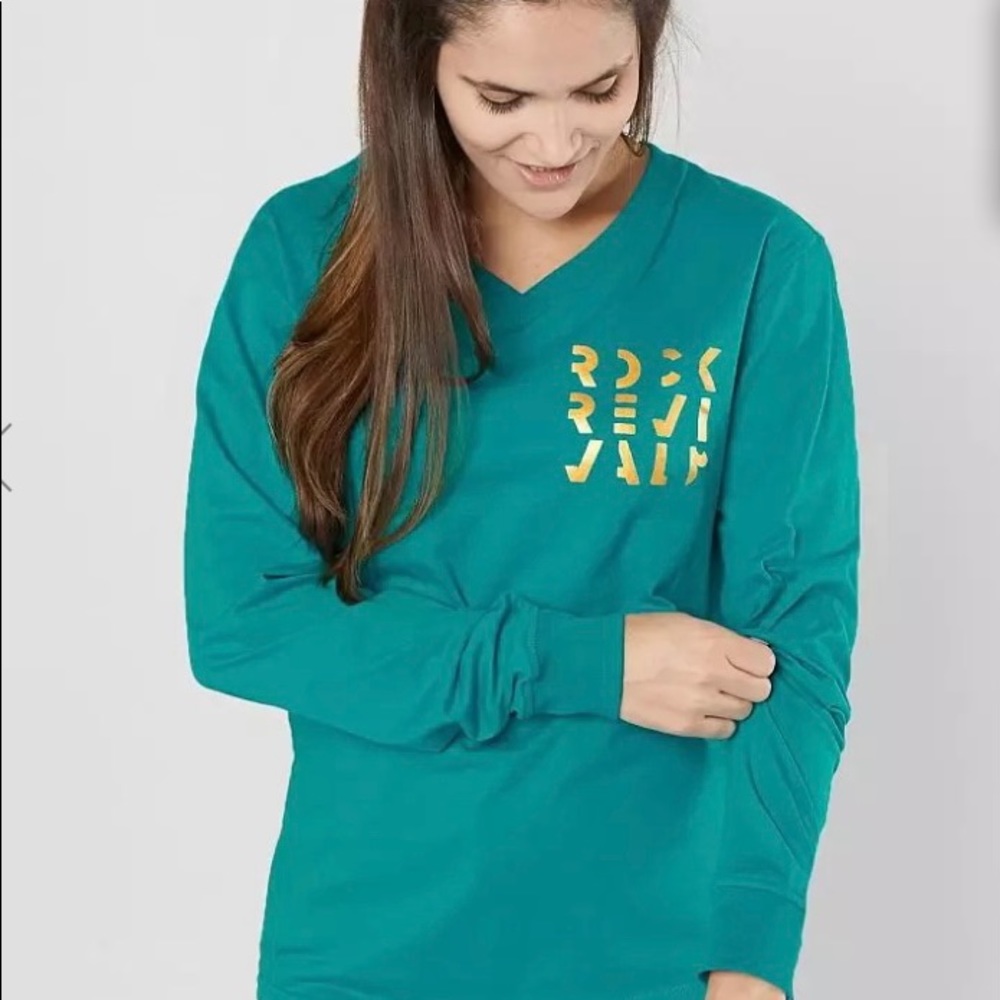 Rock Revival Women’s Long Sleeve V Neck Cotton Tee